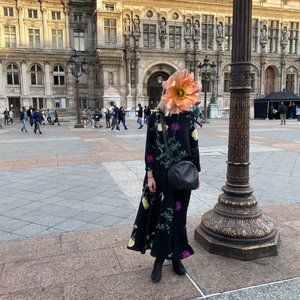 🛑SOLD🛑 DRIES VAN NOTEN floral rose print runway dress